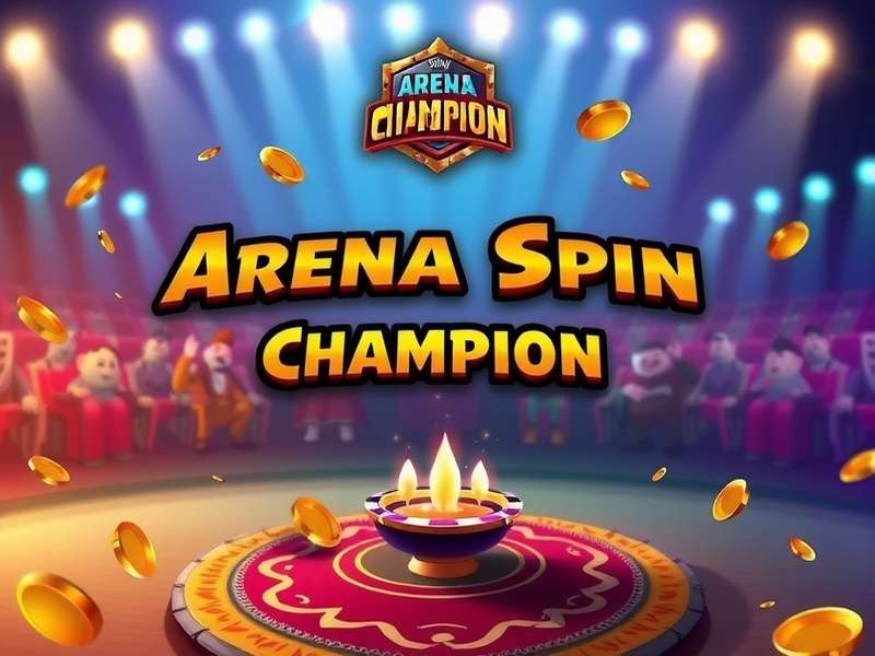Arena Spin Champion Game Banner